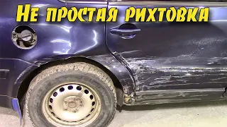 Кузовной ремонт Volkswagen Passat. Рихтовка заднего крыла.