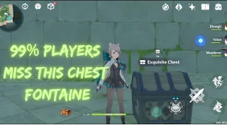 99% players miss this chest when exploring fontaine| genshin impact