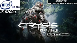 Crysis Remastered Intel HD 520 | Performance Test + Driver Fix