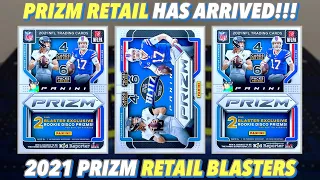 PRIZM RETAIL IS FINALLY HERE!!! | 2021 Panini Prizm Football Retail Blaster Box Review x3