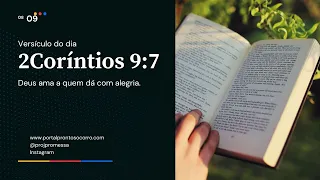 Versículo do DIA 2Coríntios 9:7 - 08/09/2021