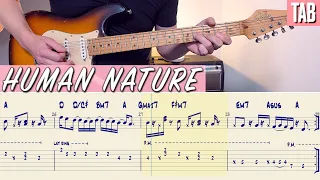 Michael Jackson - Human Nature | Guitar cover WITH TABS |