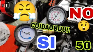 50 Medir compresión Motor Moto bien 😤 Problemas graves en la medición😤😤😤 CUIDADO!!!
