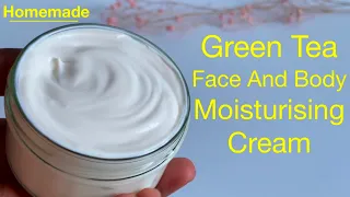 Rich Green Tea Face And Body Moisturising Cream / Homemade / DIY