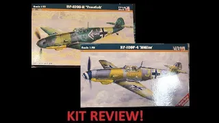 MisterCraft Bf-109 G-2 and BF-109 F-4 1/72 Kit review.