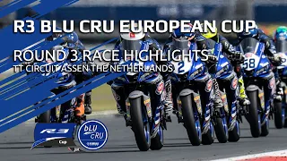 2021 Yamaha R3 bLU cRU European Cup Highlights - Round 3 TT Circuit Assen
