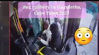 Bus robbery in Gugulethu, Cape Town 2023 #trending #viralvideo #southafrica #capetown #shortvideo