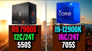 Ryzen 9 7900X vs i9 13900K | Ryzen 9 7900X vs i9 12900K | Ryzen 9 7900X vs Ryzen 9 5950X