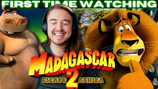 *KING JULIEN IS BACK!!* Madagascar 2 Reaction: FIRST TIME WATCHING Escape to Africa