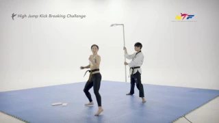 High Jump Kick Breaking Challenge