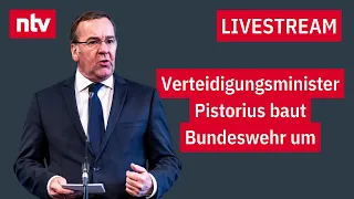 LIVE: Verteidigungsminister Pistorius stellt Strukturreform der Streitkräfte vor