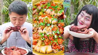 Men Eating v.s. Women Eating || TikTok Funny Mukbang || Songsong and Ermao