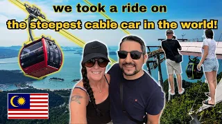 THE STEEPEST CABLE CAR IN THE WORLD is in MALAYSIA! 🇲🇾 Langkawi Cable Car and Sky Bridge 4k