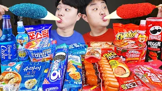 ENG SUB) ASMR MUKBANG FIRE Noodle & HOT DOG & CHEESE PIZZA & Tteokbokki EATING SOUND ! (BULDAK)