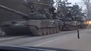 Russian Armoured Column, Belgrod, 21st February 2022