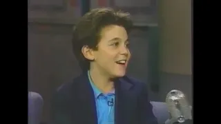 David Letterman with Fred Savage at age 13