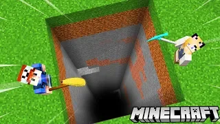 WYKOPALIŚMY NAJWIĘKSZĄ DZIURĘ W MINECRAFT (Mining Simulator) | Vito vs Bella