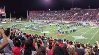 Jackson State University Marching Band performs at UNLV Vs JSU Football game