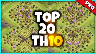 New UNIQUE TH10 BASE WAR/TROPHY Base Link 2023 (Top20) Clash of Clans - Town Hall 10 Trophy Base