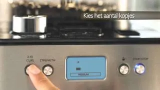 Philips HD7751 Koffiezetter Grind & Brew-Systeem RVS