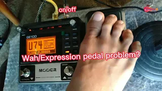 Mooer GE100 Wah/Expression Pedal Settings