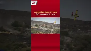 Yunanıstanda təyyarə yanğını söndürməyə çalışarkən özü qəzaya uğrayaraq yanıb - APA TV