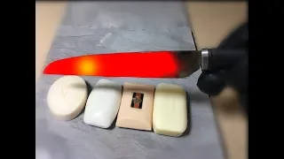 EXPERIMENT GLOWING 1000 DEGREE KNIFE VS SOAP - MR OWL EYES EXPERIMENTS