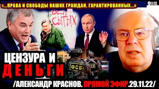 19:30! Александр Краснов. Повысить зарплаты (депутатам) и ввести тотальную цензуру!