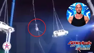 AGT Extreme Accident Leads to Near DEATH of Daredevil Jonathan Goodwin! All the Details...