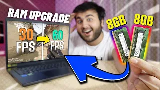 RAM Upgrade 8GB to 16GB (Dual Channel) in Laptop⚡️| Performance ??