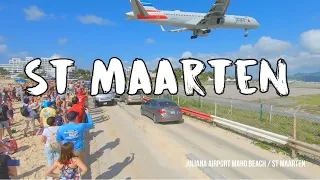 Princess Juliana Int'l Airport Maho Beach Saint Maarten (SXM) - PLANESPOTTING! ✈️