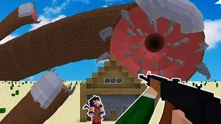 DESAFIO DA BASE VS APOCALIPSE DE MINHOCAS GIGANTES DO MINECRAFT!! SOBREVIVEMOS OU FOMOS ENGOLIDOS ?