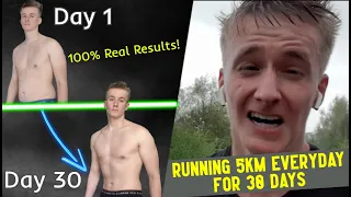 I Ran 5K Everyday For 1 Month Transformation | As a Total Beginner | Real Results