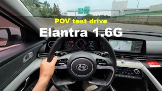 Hyundai Elantra G1.6 POV test drive