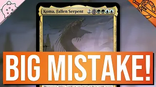 Wizards Big Mistake in March of the Machine! | Koma, Fallen Serpent | Custom | Magic the Gathering