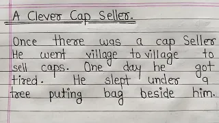 story a clever cap seller 🤠 || एक टोपी बेचने वाले की कहानी English में