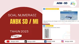 Soal ANBK SD/MI Tahun 2023 / Soal AKM NUMERASI Kelas 5 SD lengkap Pembahasan dan Kunci jawaban