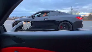 660HP FERRARI TRIES TO BULLY THE WRONG BMW...