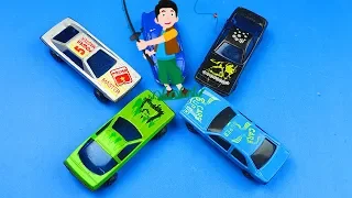 Toy Cars & Trucks | Toy Cars Slide Dlan play Sliding Cars video for kids |  Excavator for kids