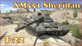 XM551 Sheridan, T-22 - WoT Blitz UZ Gaming