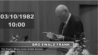 Ewald Frank, 07/11/20 18:30PM (ENGLISH) | Ewald Frank