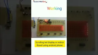SCROLLING LED DISPLAY OR NOTICE BOARD USING ANDROID PHONE