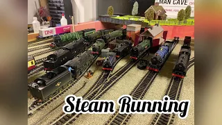 Steam Running Session on the layout