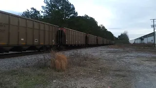 CSX N319 departs Andrews Siding.