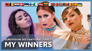 Eurovision 2023 - My Winner of Each National Final So Far