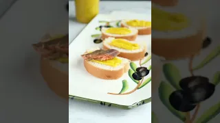 Brunch Ideas - Smoked Trout Canapes Two Ways #shorts