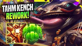 CHALLENGER NEW TAHM KENCH REWORK SUPPORT GAMEPLAY! - Challenger Plays Tahm Kench Support vs Thresh!