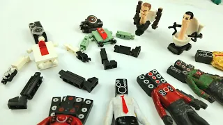 [Build] Speaker man lego vs g man skibidi toilet | satisfying action figure | mystery unboxing  toys