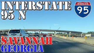 I-95 North - Savannah - Georgia - 4K Highway Drive