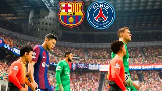 EAFC 24 - Barcelona vs. PSG | UEFA Champions League | RONALDO X MBAPPE X NEYMAR X MESSI X ALLSTARS🔥